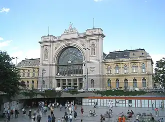 Het station Keleti Pályaudvar