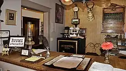 De balie van het Occidental Hotel