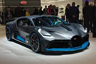 Bugatti Divo op de autoshow in Genève