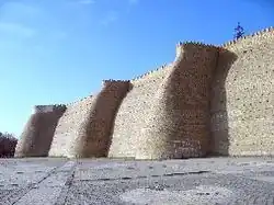 Arg-i Bukhara Citadel van Buchara vergelijkbaar met de Arg-é Bam of Arg-i Rayen in Kerman
