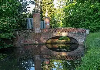 De tuinen van het kasteel.