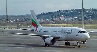Een Airbus A319 van Bulgaria Air