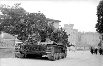 Nashorn van de Abteilung, Senigallia, laat-zomer 1944