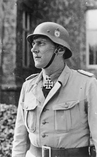 Otto Skorzeny als commandant van de SS eenheid "Friedenthal"
