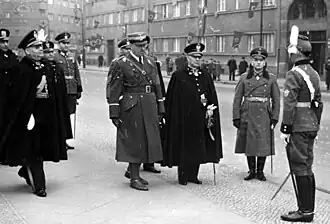 Generaalmajor der Gendarmerie Jürgen von Kamptz (2.v.r.) , 1936.