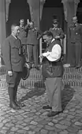 Hermann Göring en generaal Friedrich Fromm bij het jachthuis (1941)