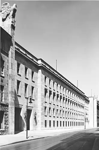 Rijksministerie voor Volksvoorlichting en Propaganda aan de Wilhelmplatz, 1939.