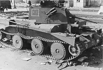 In Cruiser Mk III, Calais, 1940