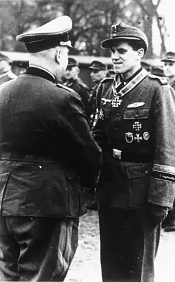 Ridderkruis voor luitenant Hanns Hönscheid