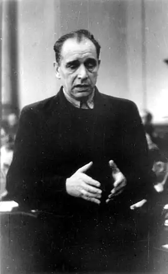 Leber voor het Volksgerichtshof in oktober 1944