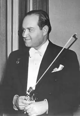 David Oistrach tijdens een concert in Dresden in 1954