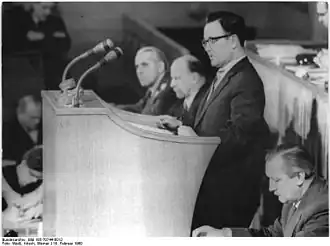 Wolfgang Heyl als afgevaardigde in de Volkskammer (1960)