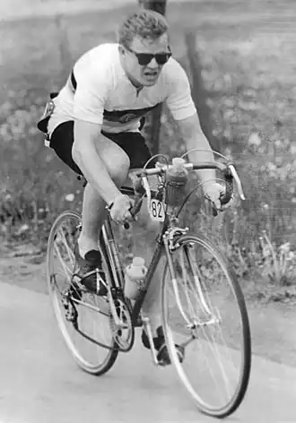 Erich Hagen tijdens de Vredeskoers van 1961