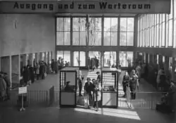 Stationsgebouw, toen het als hoofdstation fungeerde (binnenzijde - 1963)