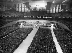 Het Generalappel van de NSDAP in de Deutschlandhalle op 23 maart 1938