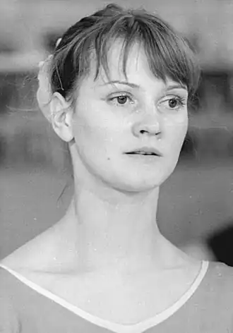 Karin Janz tijdens de Olympische Zomerspelen in 1972.