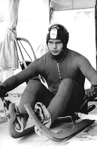 Günther tijdens de Olympische Winterspelen 1980