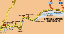 Verloop van de B 267