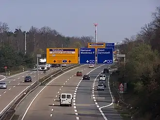 B43 bij luchthaven Frankfurt am Main