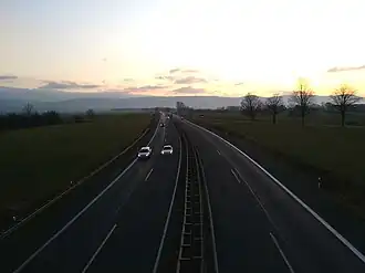 De A369 bij Vienenburg-Süd, kijkend richting Bad Harzburg. Hier nog als B6. (2018)