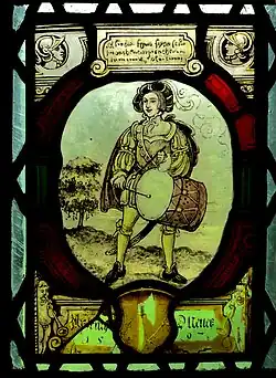 Gebrandschilderd raam tamboer 1897