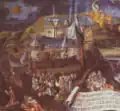 Burg Bilstein op een schilderij uit 1561