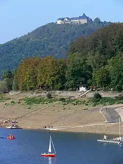 Gezien vanaf de Edersee