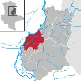 Kaart van Stadt Burg