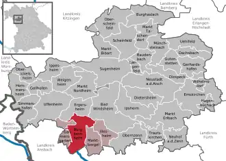 Kaart van Burgbernheim