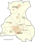 Plattegrond Ortsteile van Burgdorf