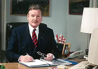 Henk van Beers als burgemeester van Laarbeek