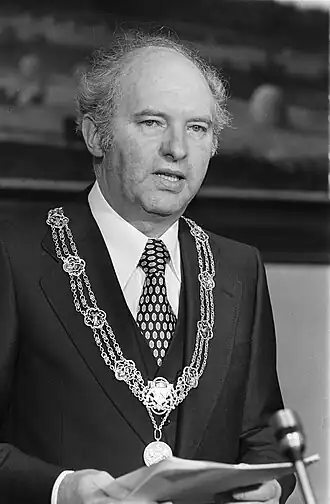 Installatie van Frans Schols als burgemeester van Den Haag