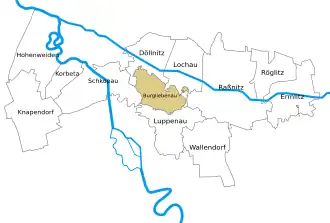 Kaart van Burgliebenau