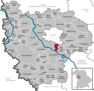 Kaart van Burgoberbach