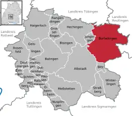 Kaart van Burladingen