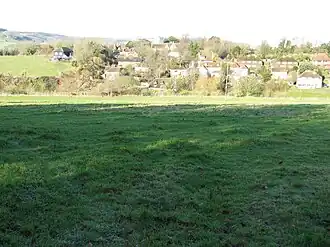 Burpham in de ochtendzon.