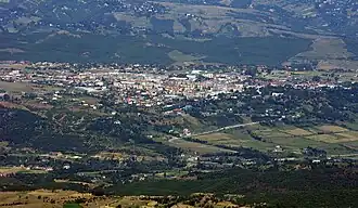 Burrel gezien vanuit het zuidoosten