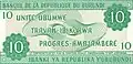 10 franc (achterzijde)