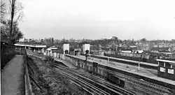 Het station in 1962 voorafgaand aan de elektrificatie van de WCML