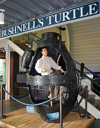 Model van de Turtle in U.S. Navy Submarine Force Museum and Library