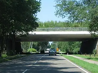 N524 onder Natuurbrug Zanderij Crailo