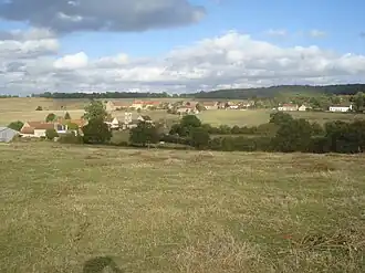 Gezicht op Bussy-la-Pesle