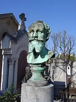 Borstbeeld Manet, Parijs, Cimetière de Passy, Parijs