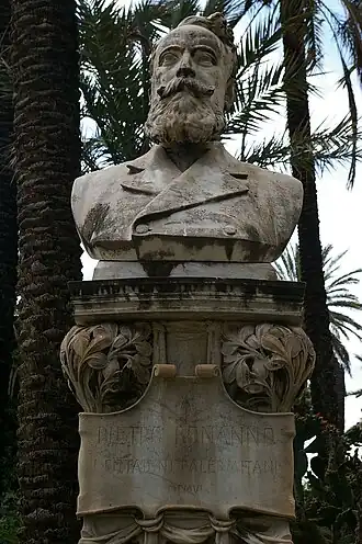 Buste in het stadspark