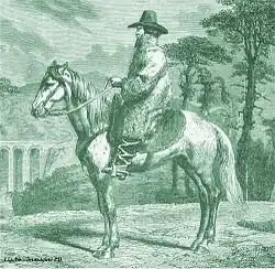 een buttero te paard, 1885