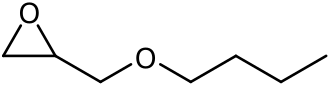 Structuurformule van n-butylglycidylether
