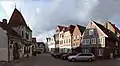 Oude huizen aan de Kirchenstraße