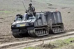 BvS10 Viking tijdens oefening Trident Juncture 2015.