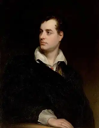 Portret van Lord Byron (1813), Thomas Phillips, Newstead Abbey