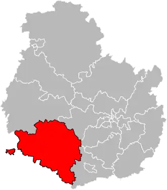 Locatie van het kanton